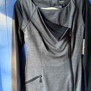 Laundry By Shelli Segal Gray Cowl Neck Sheath Dress NWT